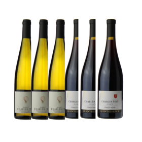 6 bouteilles - x3 Gewurztraminer "Vendanges Tardives", x3 Alsace Pinot Noir "F", Domaine Charles Frey