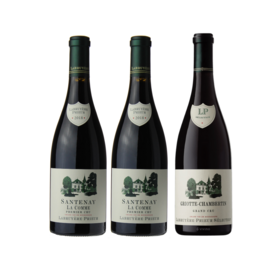 3 bouteilles - 2 Santenay 1er Cru "La Comme", 1 Griotte-Chambertin Grand Cru, Domaine Prieur